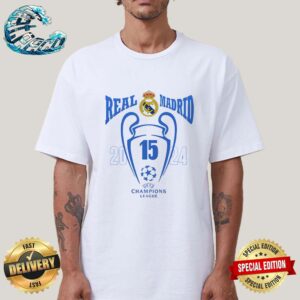 Real Madrid Winners UEFA Champions League 2023-2024 A Record 15 Times Champions Unisex T-Shirt