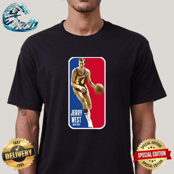 Rest In Peace Paying Our Respects To The Logo Jerry West The Basketball Hall Of Famer And Inspiration For The NBA Logo Vintage T-Shirt