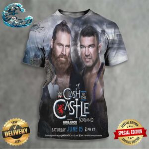 Sami Zayn Vs Chad Gable Matchup At WWE Clash At The Castle Scotland On Saturday June 15 All Over Print Shirt