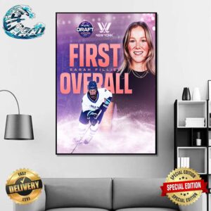 Sarah Fillier Is The First Overall Pick In The 2024 PWHL Draft Wall Decor Poster Canvas