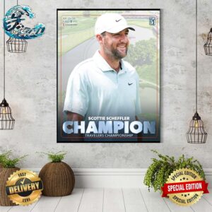 Scottie Scheffler Champion 2024 Travelers Championship His Sixth Win In 10 Starts Home Decor Poster Canvas