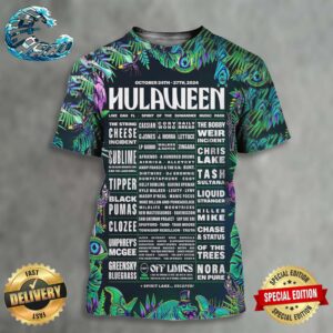 Suwannee Hulaween Poster At Spirit Of The Suwannee Music Park In Live Oak FL On October 24th-27th 2024 All Over Print Shirt