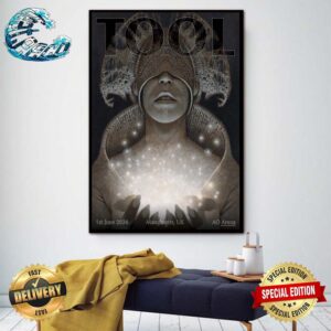 TOOL Effing TOOL In Manchester UK Tonight Limited Merch Poster At The AO Arena On 1st June 2024 Artwork From Ed Binkley Home Decor Poster Canvas