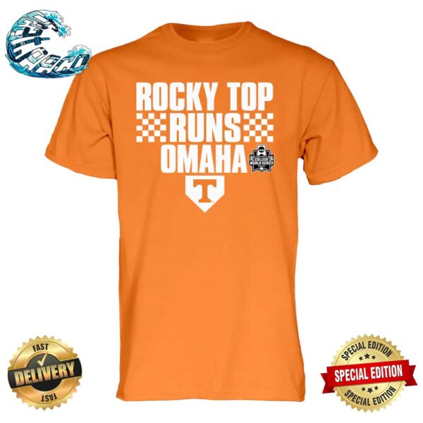 Tennessee Volunteers Rocky Top Runs Omaha 2024 NCAA Men’s Baseball College World Series Champions T-Shirt