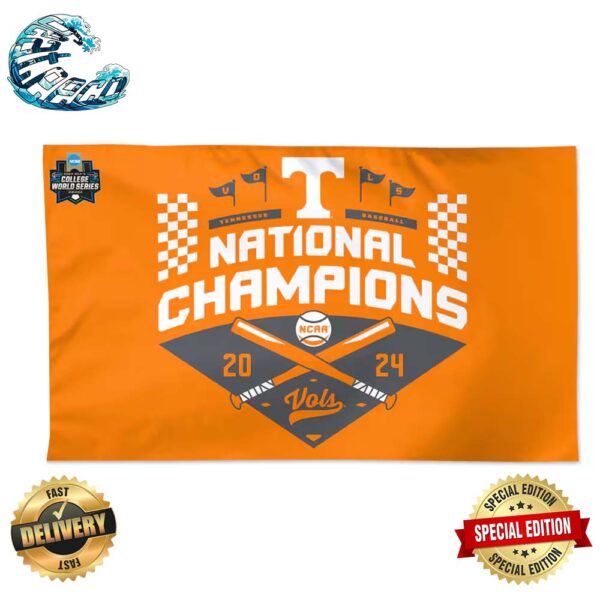 Tennessee Volunteers WinCraft 2024 NCAA Men’s Baseball College World Series Champions Flag