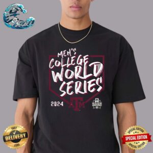 Texas A&M Aggies 2024 NCAA Men’s Baseball College World Series Swing Away Road To Omaha Premium T-Shirt