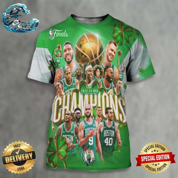 The Boston Celtics Are The 2023-24 NBA Champions All Over Print Shirt