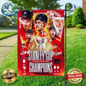 The Florida Panthers Are The 2023-24 NHL Stanley Cup Champions Two Sides Garden House Flag