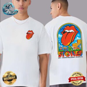The Rolling Stones Atlanta GA Hackney Diamonds Tour 2024 In Mercedes Benz Stadium On June 7 2024 Two Sides Print Classic T-Shirt