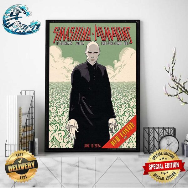 The Smashing Pumpkins Dublin Ireland Tour Poster On June 10 2024 At 10 Meitheamh 3Arena Baile Atha Cliath Eire  Poster Canvas