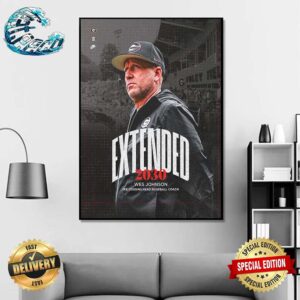 The University of Georgia And Ike Cousins Head Baseball Coach Wes Johnson Have Agreed To A Contract Extension Through 2030 Poster Canvas