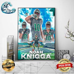Three-Star LB Noah Knigga Has Committed To Eastern Michigan University Home Decor Poster Canvas