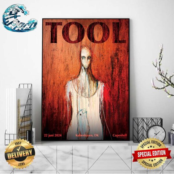 Tool Effing Tool Copenhell Merch Poster Artwork From Pegah Salimi In Kobenhaven DK On Juni 22 2024 Home Decor Poster Canvas