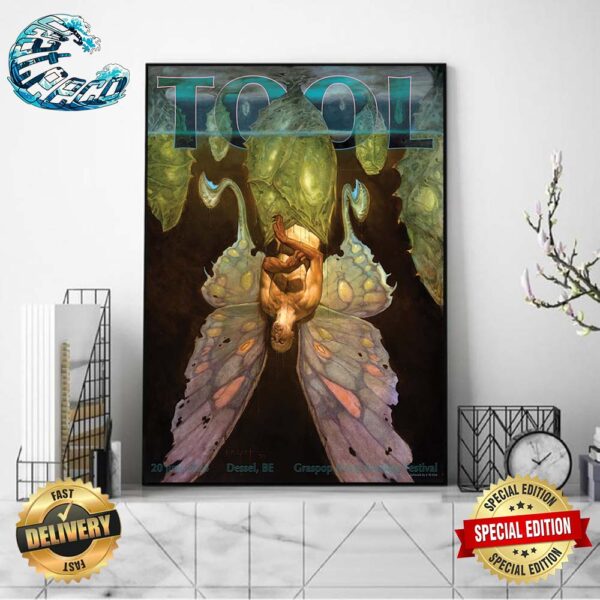 Tool Effing Tool Limited Merch Poster At Graspop Metal Meeting Festival In Dessel BE On 20 Juni 2024 Home Decor Poster Canvas