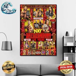 WWE NXT Battleground Las Vegas All Matchup Card Live From The UFC APEX On June 9 2024 Home Decor Poster Canvas