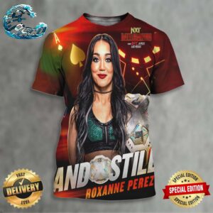WWE NXT Battleground Roxanne Perez And Still Women’s Champion On June 9 2024 All Over Print Shirt