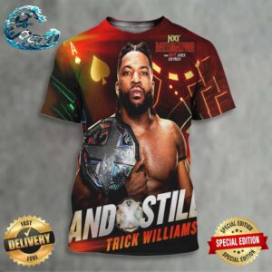 WWE NXT Battleground Trick Williams Takes Down Ethan Page And Still WWE NXT Champion On June 9 2024 All Over Print Shirt