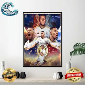 Welcome Kylian Mbappé To Real Madrid Wall Decor Poster Canvas