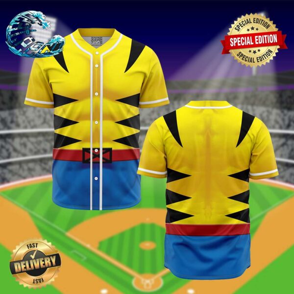 Wolverine Cosplay Marvel Baseball Jersey