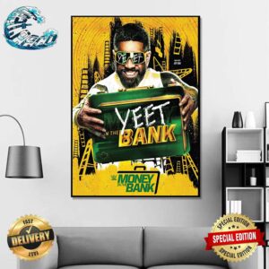 2024 Money In The Bank Yeet WWE Event Poster Art Photograph Home Decor Poster Canvas
