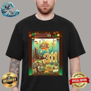 311 Band Poster For Tonight At Jacobs Pavilion At Nautica On July 28 2024 In Cleveland OH Vintage T-Shirt