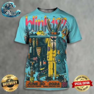 Blink-182 The Special San Diego CA Hometown Show Tonight Limited Poster At Petco Park On June 30 2024 All Over Print Shirt