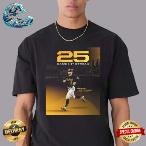 Bryan Reynolds Pittsburgh Pirates 25 Game Hit Streak Unisex T-Shirt