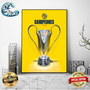 Club America Somos Campeones Somos America SuperCopa Liga BBVA 2024 Wall Decor Poster Canvas