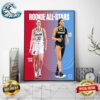 Caitlin Clark And Angel Reese Are Both 2024 WNBA All-Stars Home Decor Poster Canvas