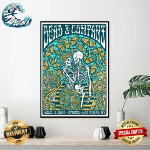 Dead And Company Concert Poster By Gregg Gordon For July 11th 2024 At Sphere In Las Vegas NV Home Decor Poster Canvas