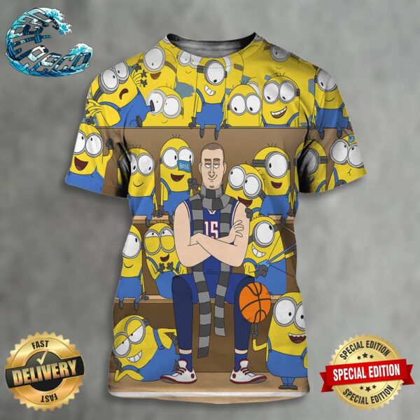 Denver Nuggets Nikola Jokic Despicable Me 4 Promo Got Out Popcorn Ready All Over Print Shirt