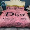 Dior From Paris Luxury Brand Pattern Bedding Set King