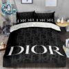 Dior Stars And Lucky Charms Gold Pattern Premium Bedding Set