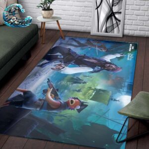 Fortnite x Pirates Of The Caribbean With Captain Jack Sparrow Funny Rug Home Decor