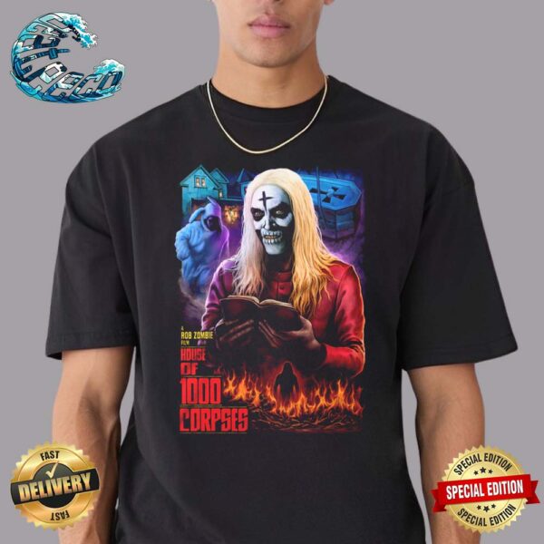 House Of 1000 Corpses No Funny Books Rob Zombie Vintage T-Shirt