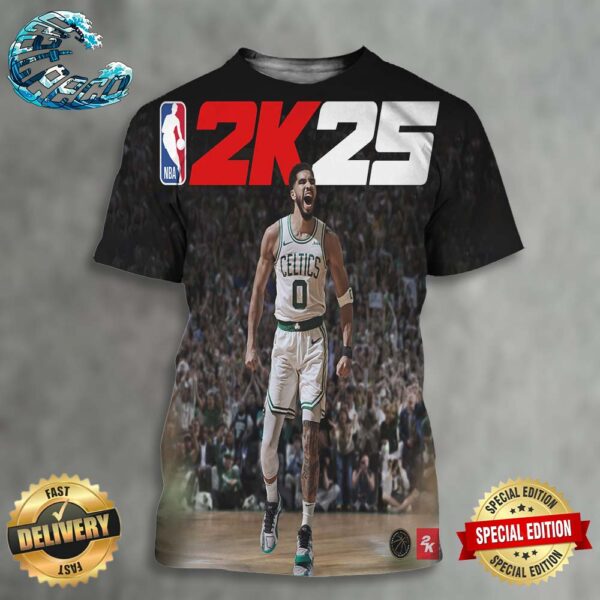 Jayson Tatum Is Our NBA 2K25 Standard Edition Cover Athlete All Over Print Shirt