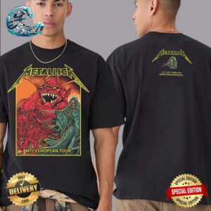 Metallica M72 World Tour Spain Night 2 Concert Shirt In Madrid At Estadio Civitas Metropolitano On July 14th 2024 Two Sides Print T-Shirt