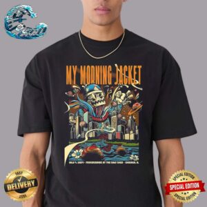 My Morning Jacket Poster Fairgrounds At The Salt Shed In Chicago IL On July 4 2024 Vintage T-Shirt