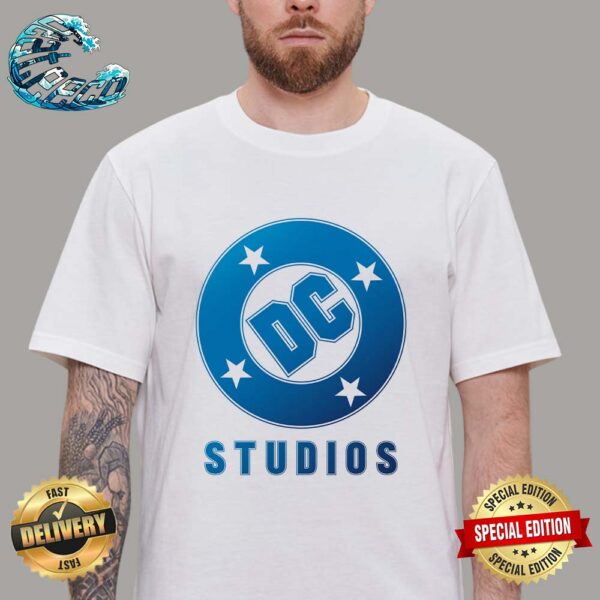 New DC Studios Logo For James Gunn And Peter Safran’s DCU Vintage T-Shirt