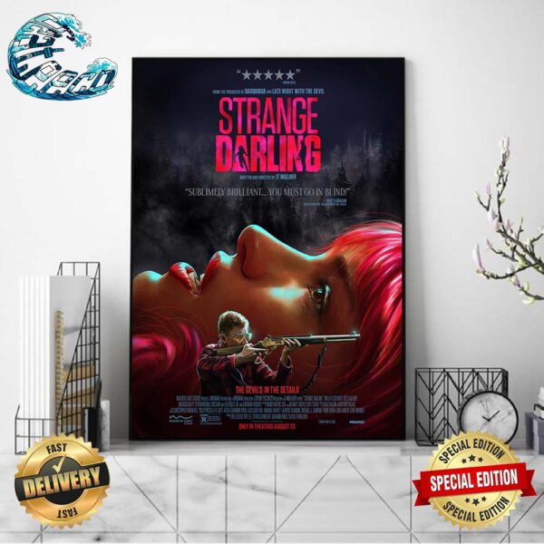 New Poster For JT Mollner’s Strange Darling Starring Willa Fitzgerald And Kyle Gallner Only In Theaters August 23 Poster Canvas