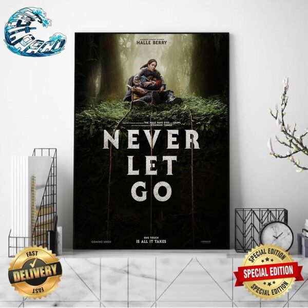 Official First Poster For Never Let Go Starring Halle Berry Wall Decor Poster Canvas