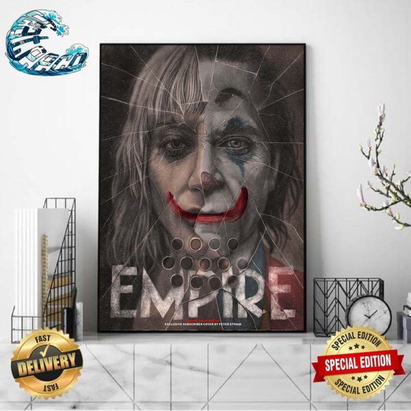 Official New Look At Joker 2 Empire Magazine Joker Folie A Deux Exclusive Subscriber Cover By Peter Strain Wall Decor Poster Canvas