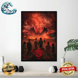 Official Poster For Stranger Things Final Season 5 2025 Home Decor Poster Canvas