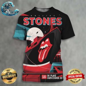Official The Rolling Stones At BC Place In Vancouver BC On July 5 2024 Hackney Diamonds Tour All Over Print Shirt