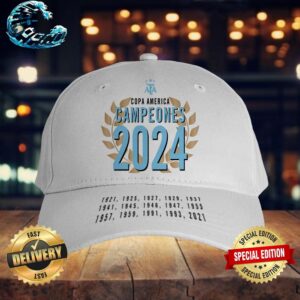 Oficial Argentina Copa America Champions 2024 Classic Cap Snapback Hat