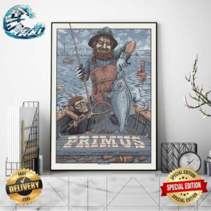 Primus Poster For Tonight’s At Marymoor Park On July 18 2024 Show In Redmond WA Wall Decor Poster Canvas