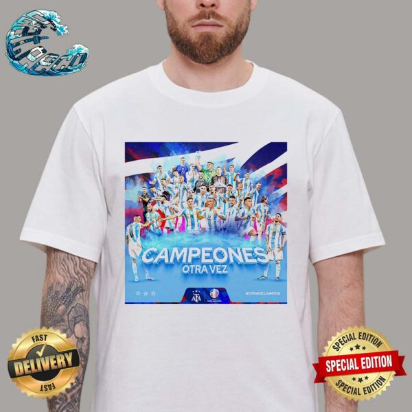 Seleccion Argentina Campeones Otra Vez Copa America 2024 Vintage T-Shirt