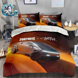 The Fortnite x Tesla Cybertruck Car Bedding Set King