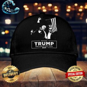 Trump Make America Great Again 2024 Attempted Assassination Of Donald Trump Snapback Hat Cap