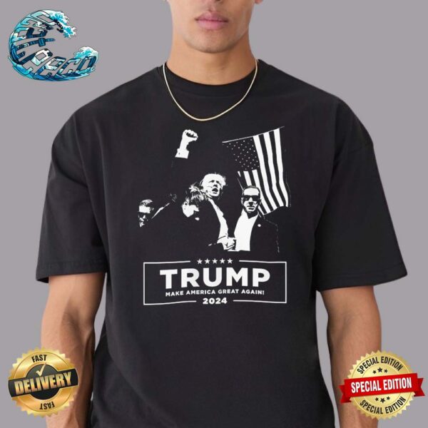 Trump Make America Great Again 2024 Attempted Assassination Of Donald Trump T-Shirt